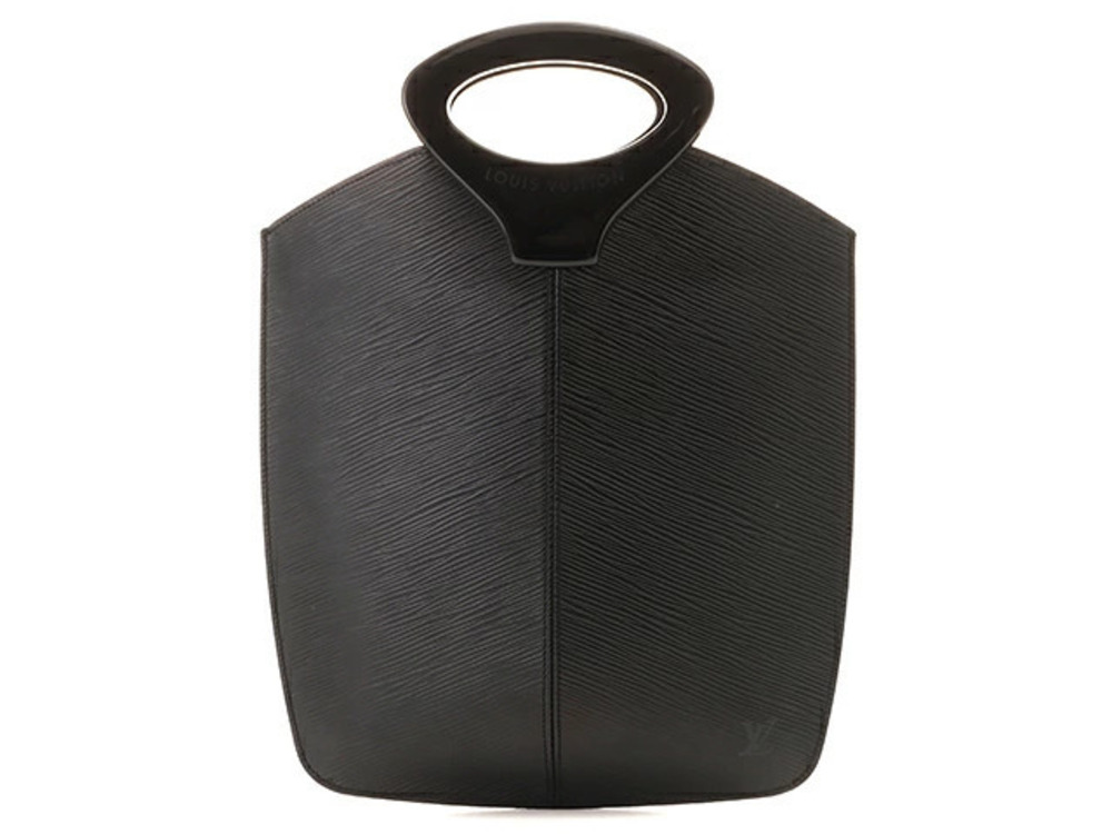 Louis Vuitton Demi Lune handbag Epi leather Noir Black